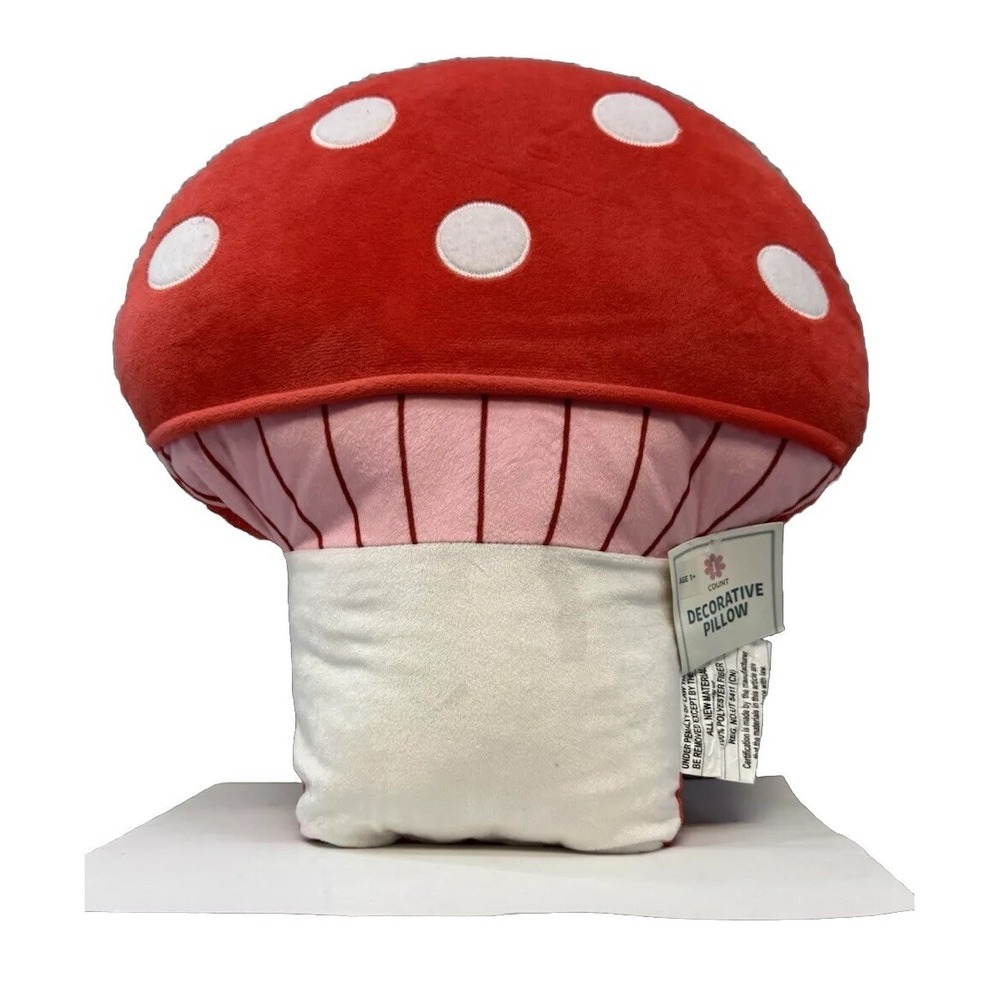 Target Bullseye's Playground Decorative Mushroom Novelty Pillow Plush Mushroom